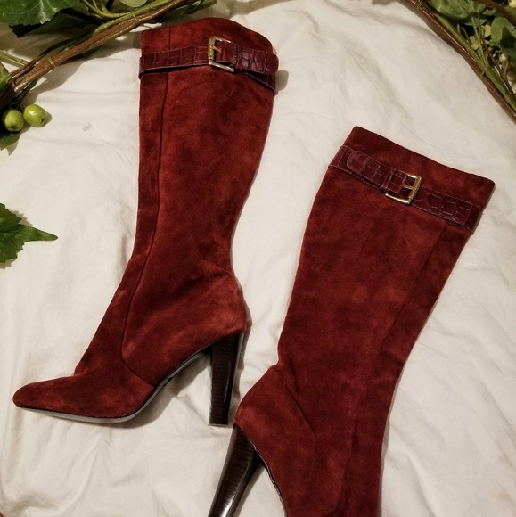Michael Kors Shoes - Michael Kors Tall Heeled Leather Boots